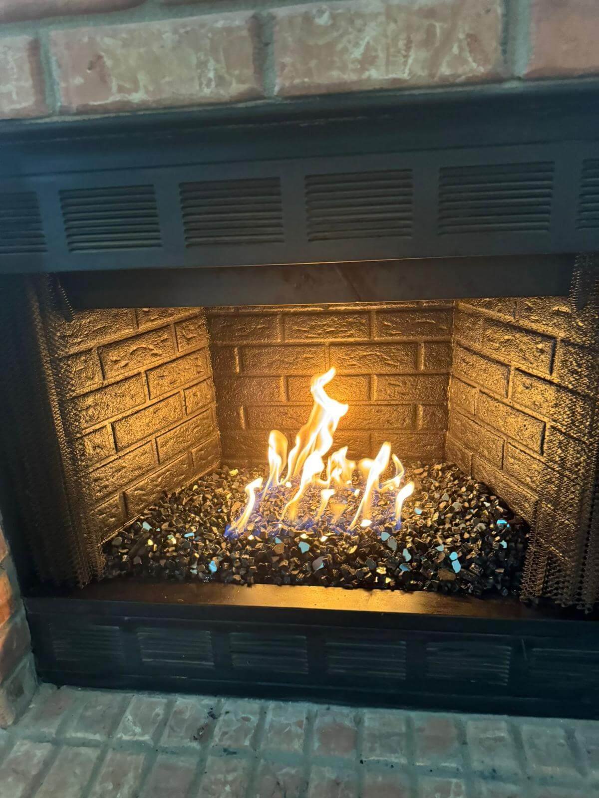 firewood chimney view