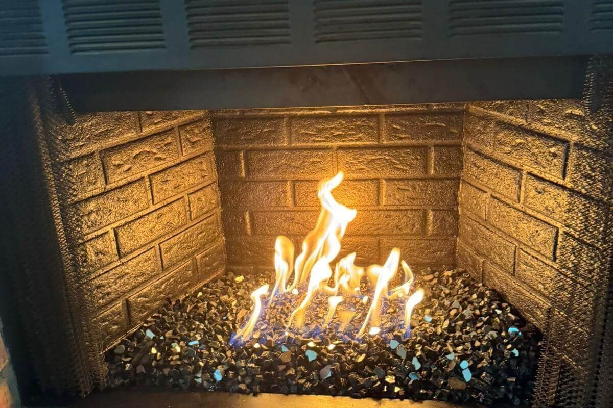 firewood chimney view